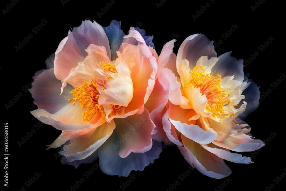 A beautiful flower on a transparent background