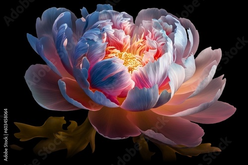 A beautiful flower on a transparent background photo