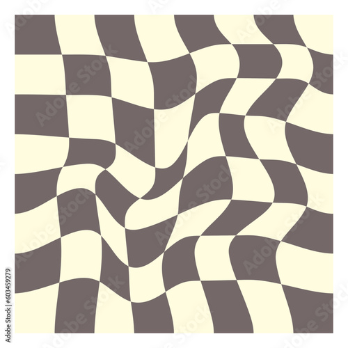 Retro Distorted Checker