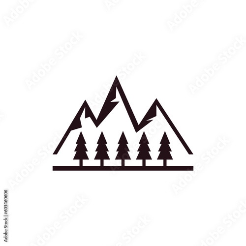 Mountain Forest Outdoor Modern Creative Logo