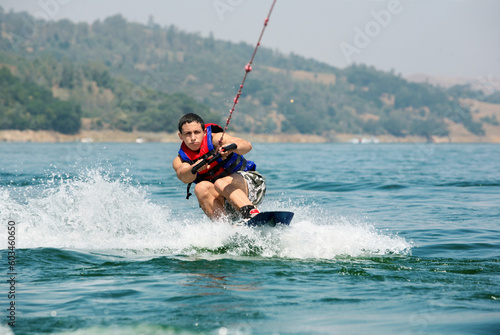 Young wakeboarder