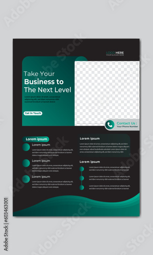 Modern Flyer Design Template.
