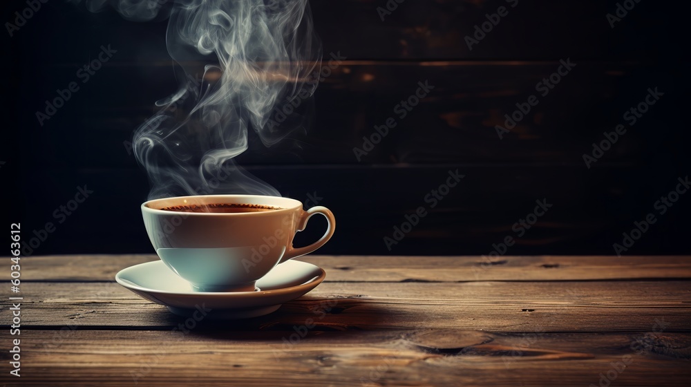 Hot Fresh Brewed Flavored Coffee - Steaming Hot Fresh Brewed Flavored Coffee - Steaming