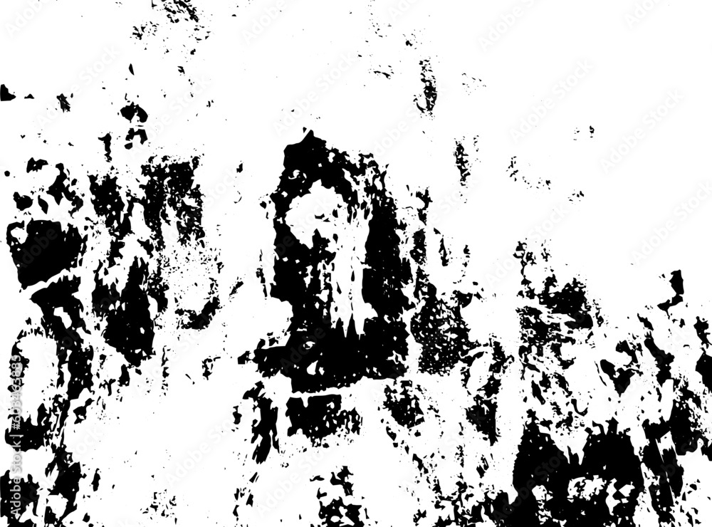 Rustic grunge vector texture with grain and stains. Abstract noise background. Weathered surface. Dirty and damaged. Detailed rough backdrop. Vector graphic illustration with transparent white. EPS10.