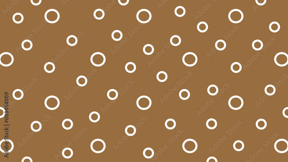 Brown background with white circles Brown background with white circles