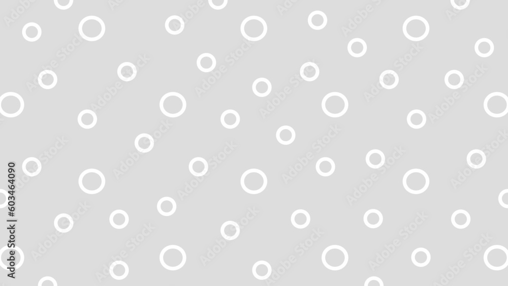 Grey background with white circles