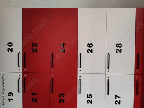 Sports lockers for clothes