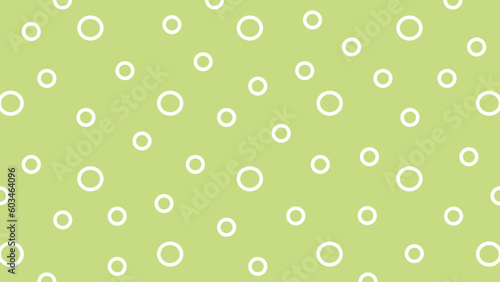 Green background with white circles