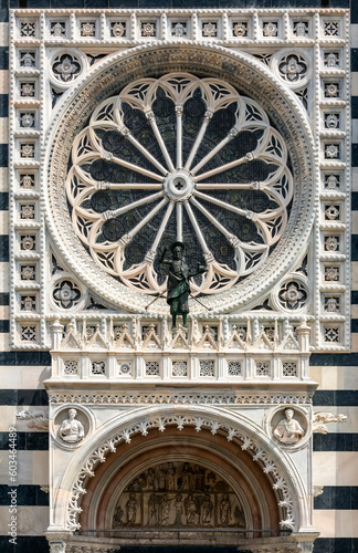 Monza dome facade details, Lombardy, Italy