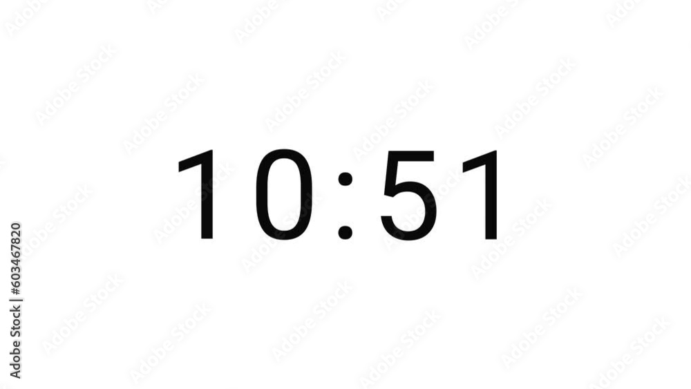 Stylish 15 seconds analog 4 digits countdown clock timer. Black number on White background. 4 digits number count. Simple and minimal 4K footage motion. Stylish 15 seconds analog 4 digits countdown clock timer. Black number on White background. 4 digits number count. Simple and minimal 4K footage motion.