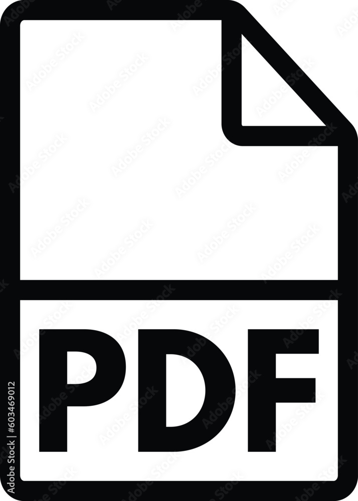 pdf icon vector isolated on white background . digital document icon pdf icon vector isolated on white background . digital document icon