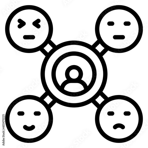 Isolation Vector Line Icon