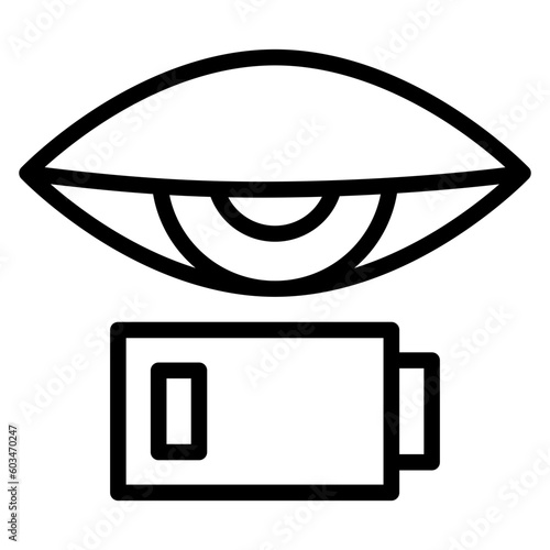Fatigue Vector Line Icon