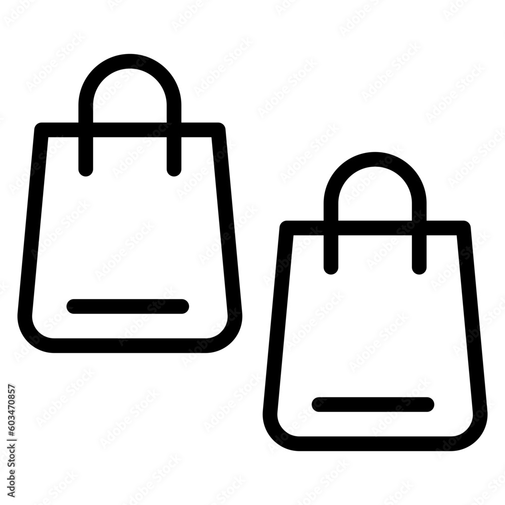 Shopping Bag Vector Line Icon Shopping Bag Vector Line Icon