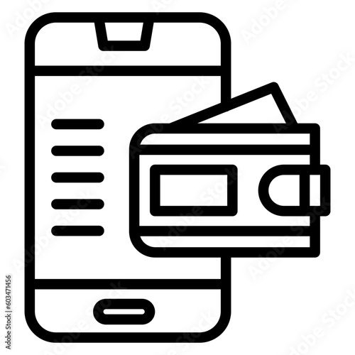 Ewallet Vector Line Icon