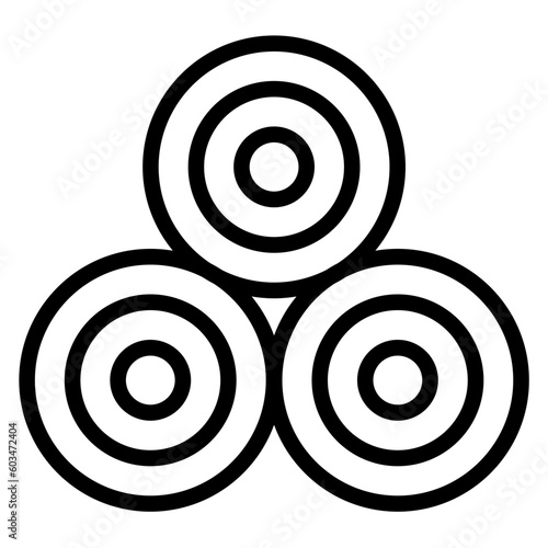 Hay Vector Line Icon