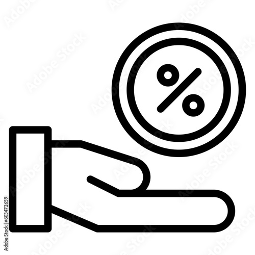 Commission Vector Line Icon
