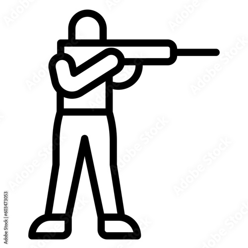 Shoot Vector Line Icon