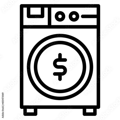 Money Laundering Vector Line Icon
