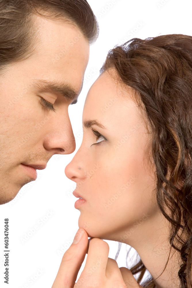 young female in tears comforted by her boyfriend young female in tears comforted by her boyfriend