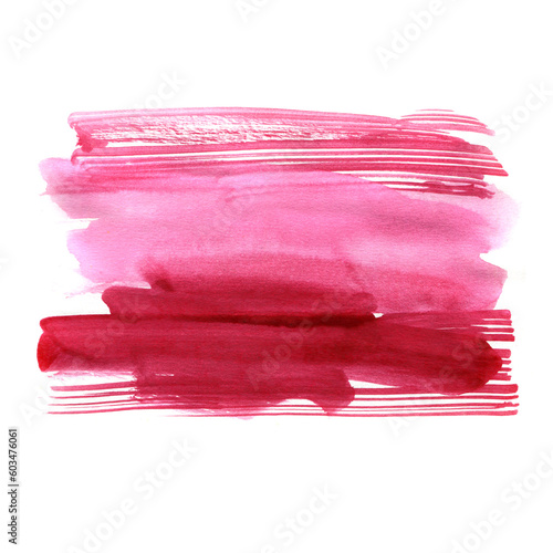 Wallpaper Mural Watercolor abstract background for textures. Ink stains on paper. Pink and red Torontodigital.ca