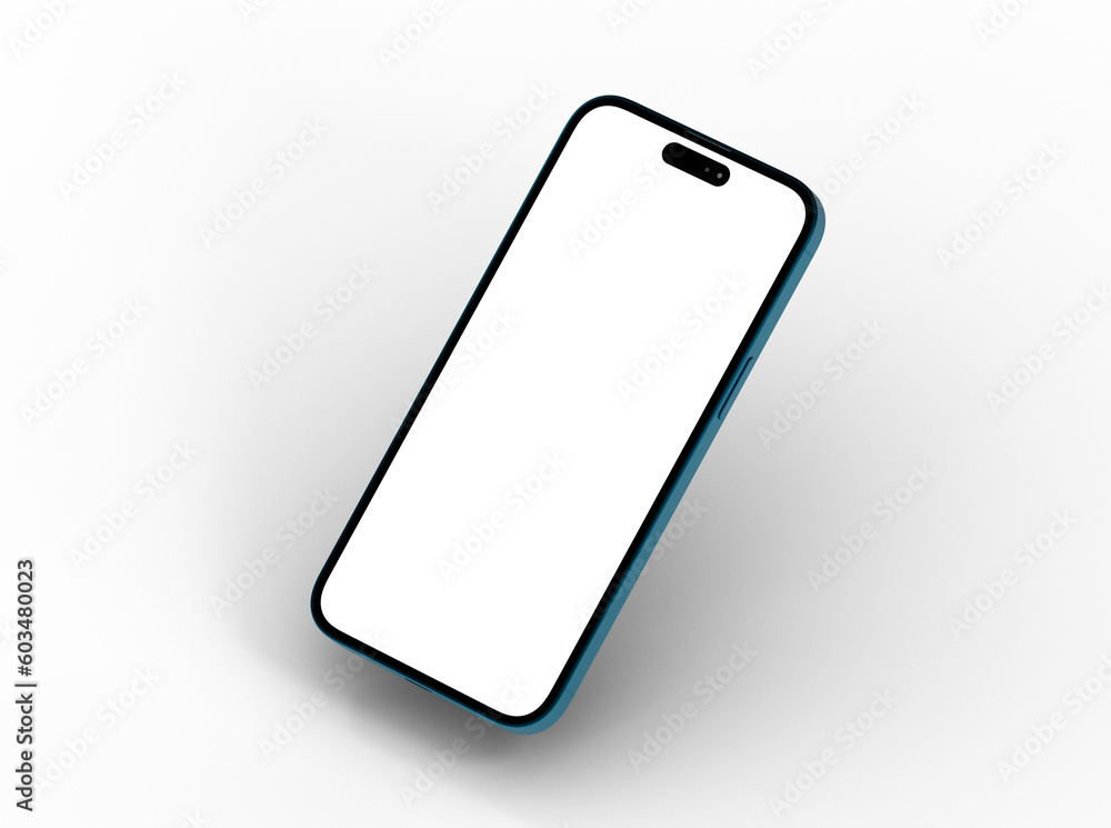 Smartphone frame less blank screen. Mockup generic device. 3d Smartphone frame less blank screen. Mockup generic device. 3d
