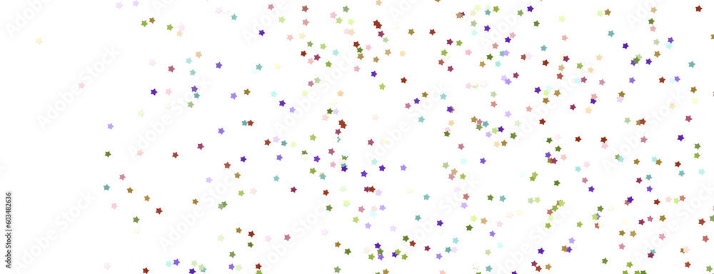 The stars background with sparkle lights confetti falling is a magical sight,