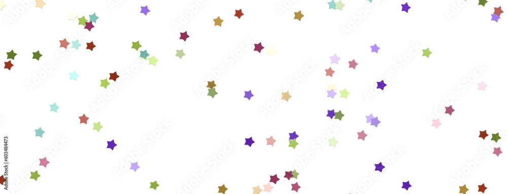 The XMAS stars are a colorful addition to any festive decoration, with a stars background that features sparkle lights confetti falling.  png transparent