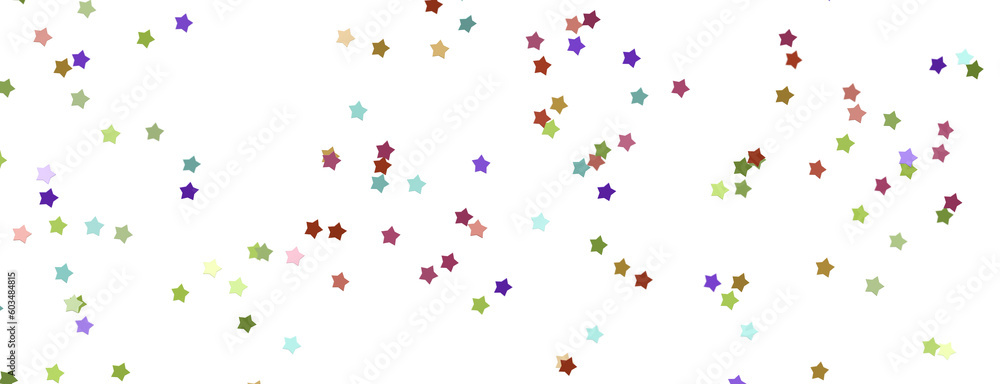 XMAS colored stars - png transparent