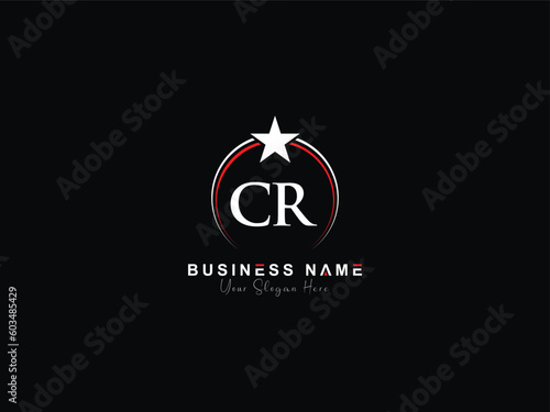 CR logo, professional one star cr rc logo letter design for jewelry store