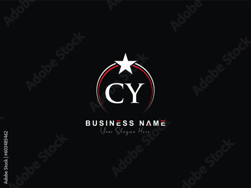CY logo, professional one star cy yc logo letter design for jewelry store photo