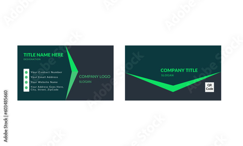 corporate business card design for personal identity