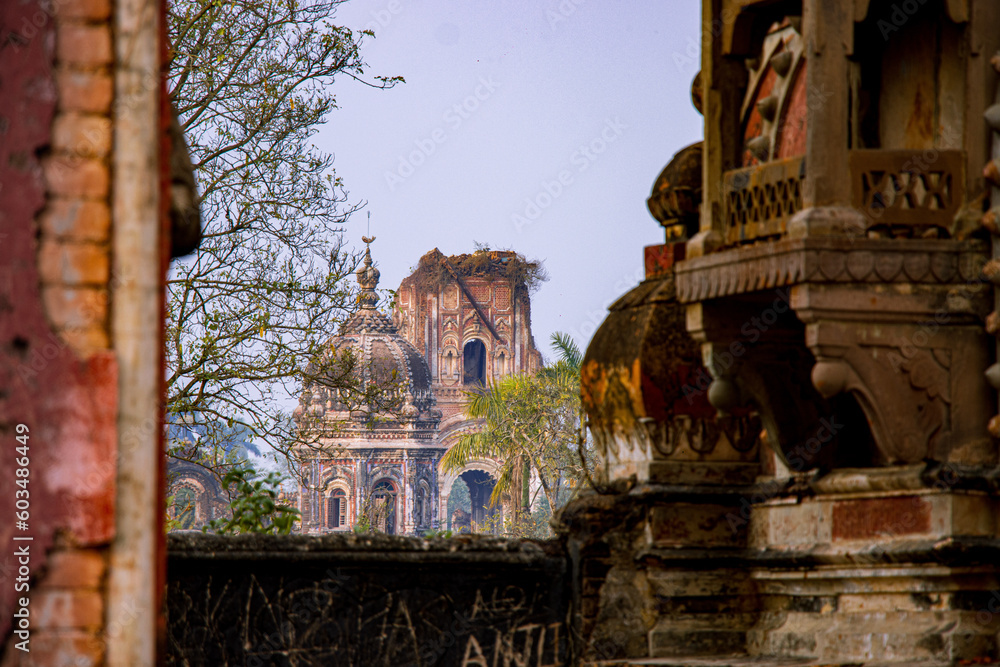 Fototapeta premium Picture of Navlakha Palace, also known as Rajnagar Palace, is a royal Brahmin palace in the town of Rajnagar. The palace was built by Maharaja Rameshwar Singh of Darbhanga.