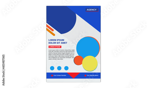 modern flyer design template for personal identity