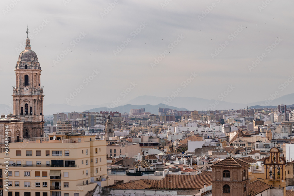 Malaga view of the city