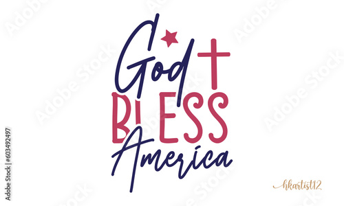 god bless America Craft design.