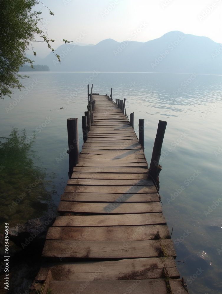 Obraz premium pier at sunset