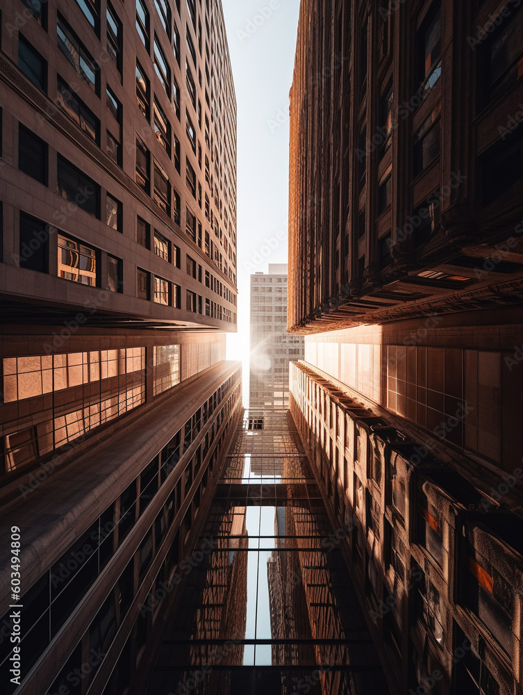 sun in the city, buildings sun in the city, buildings