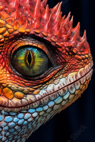 red dragon head, lizard, crocodile, head, eyes, lizard, camaleon, iguana, zoo, animal, evil, snake, monster, texture © federico