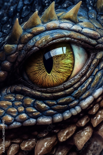 close up of fish, crocodile, , wild, dragon, scales, closeup, amphibian, skin, toad, isolated, reptiles, gecko, horned, head, chameleon, frog, monster, eyes, eye, fanasy world, fishing © federico