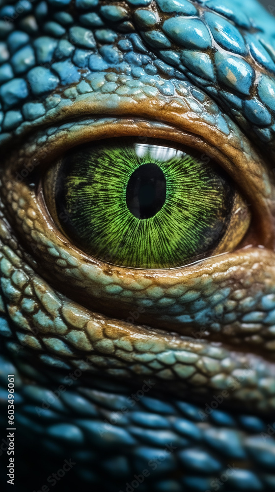 Obraz premium close up of a lizard eye
