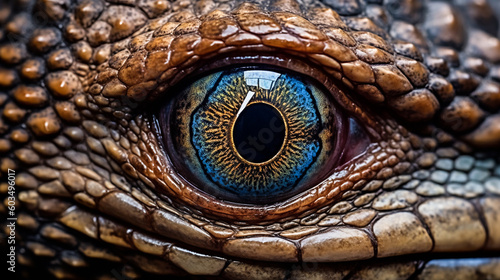 close up of a lizard eye © federico