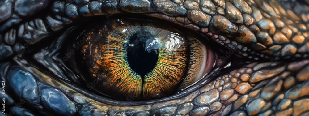eye of a lizard
