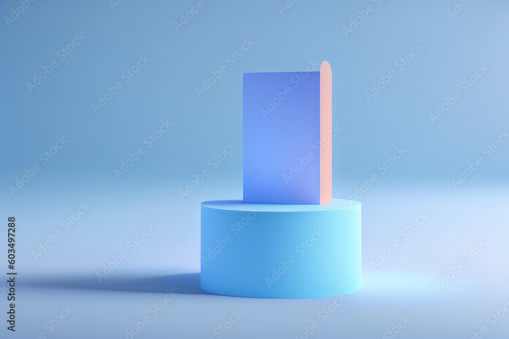 Abstract mock up scene pastel color. Geometry shape objects podium background for product. 3d rendering. Abstract mock up scene pastel color. Geometry shape objects podium background for product. 3d rendering.