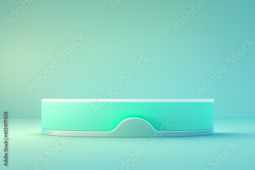 Abstract mock up scene pastel color. Geometry shape objects podium background for product. 3d rendering. 