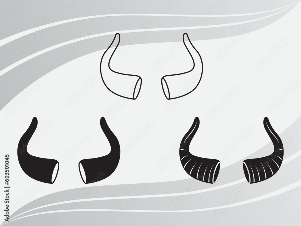 Devil Horn, Devil Horn SVG, Devil Horn Silhouette, Horn Silhouette ...
