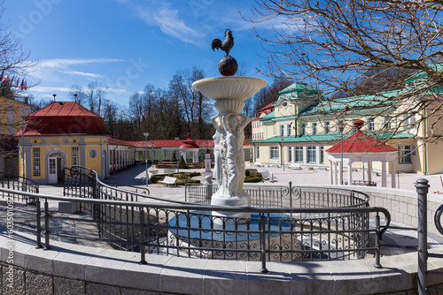 Spa Libverda in north Bohemia in the sunny Day, Czech Republic photo