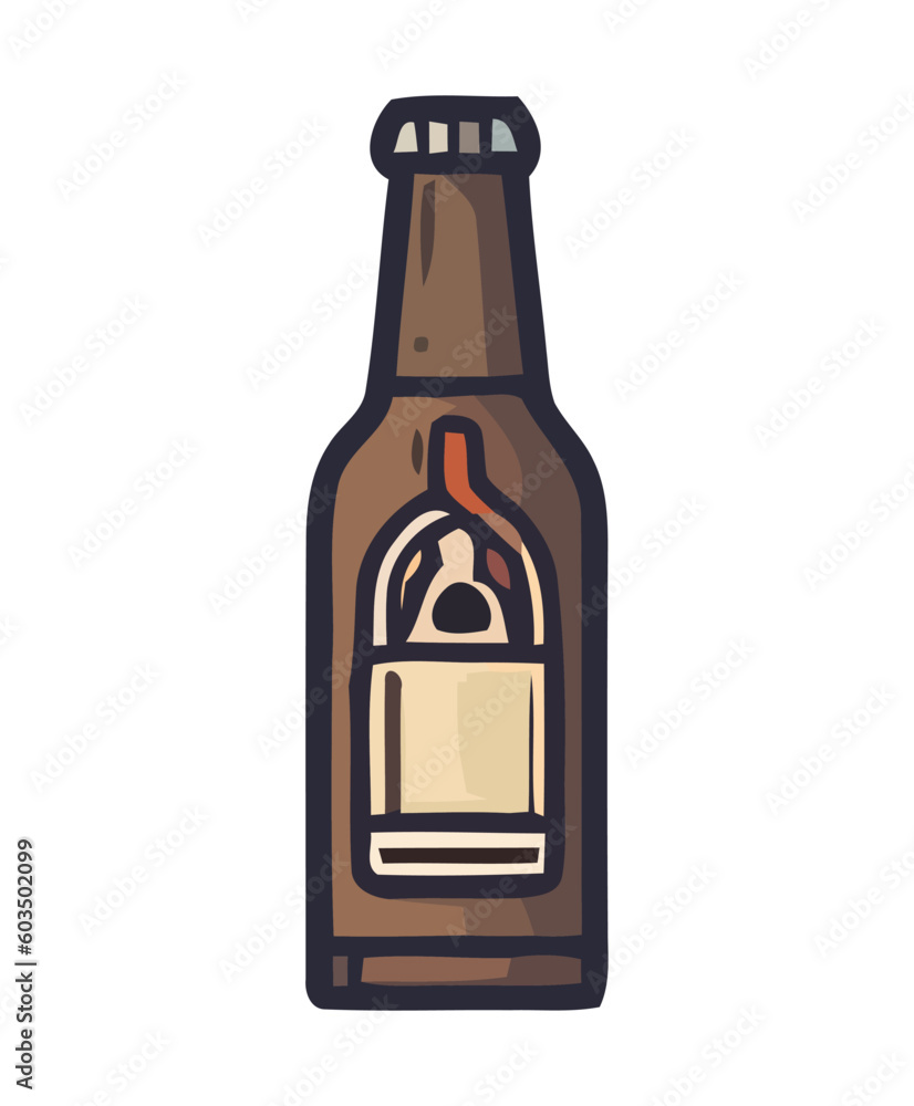 Brewery icon, beer bottle