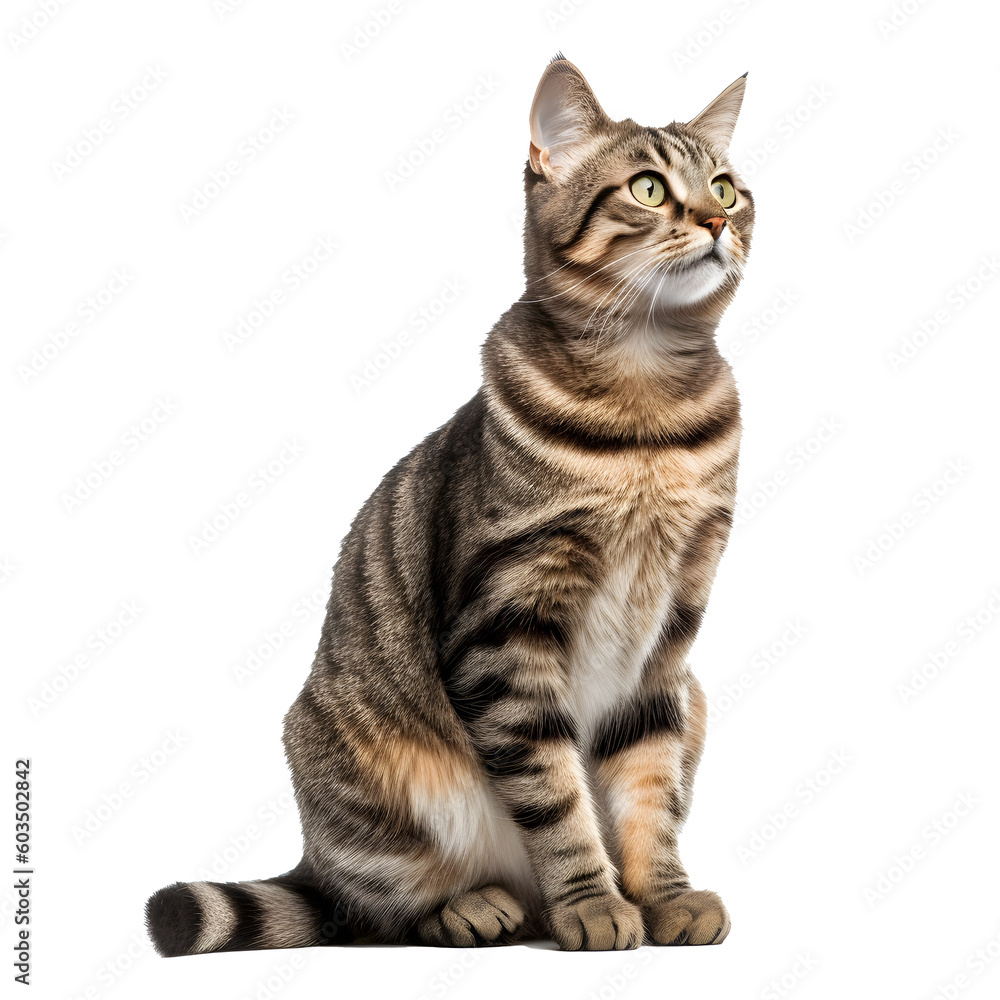 Fototapeta premium Cat on transparent background