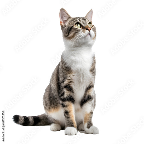 Cat on transparent background